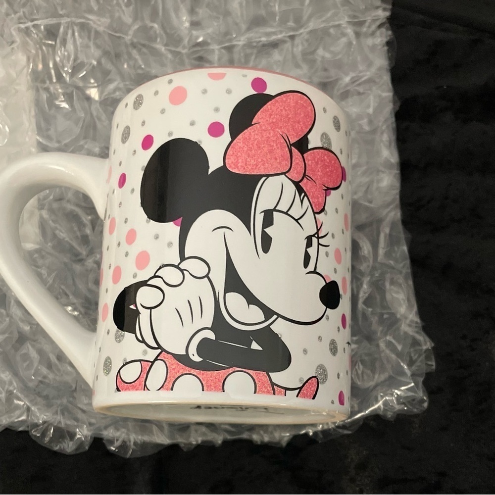Disney Minnie Mouse Mug Pink White - Picture 7 of 8
